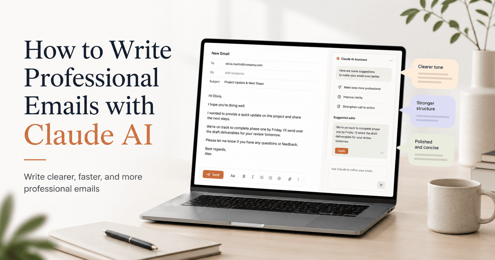 How to Write Professional Emails with Claude AI