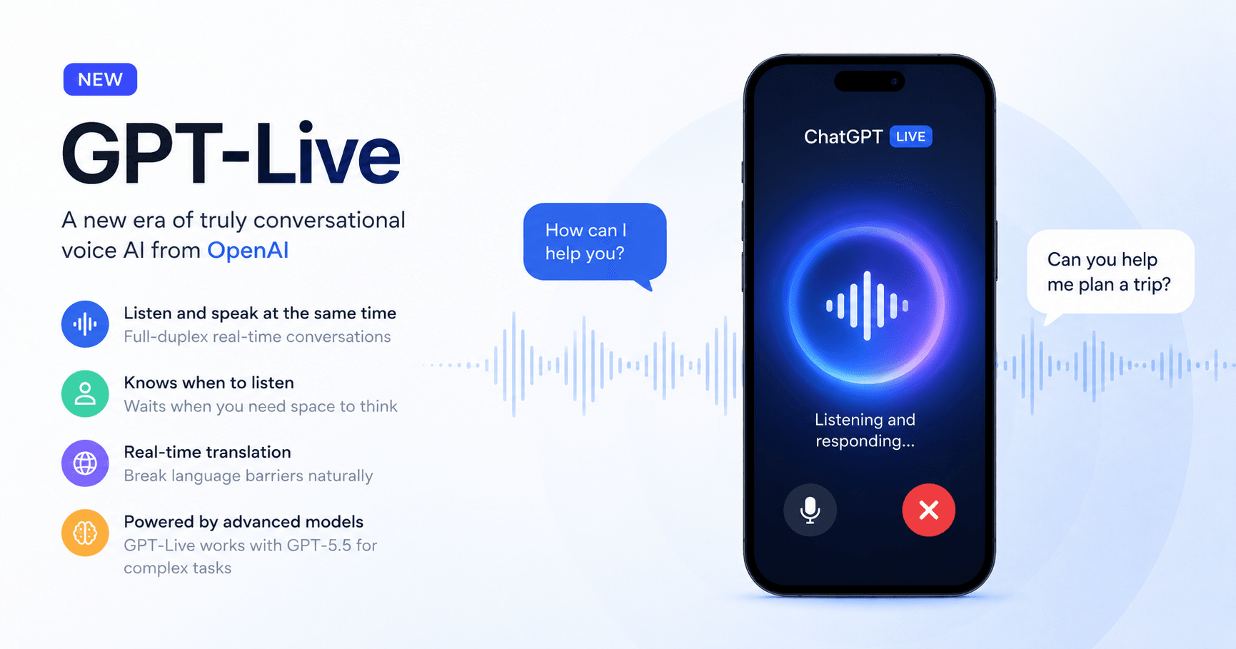 GPT-Live: OpenAI Introduces a Truly Conversational Voice AI