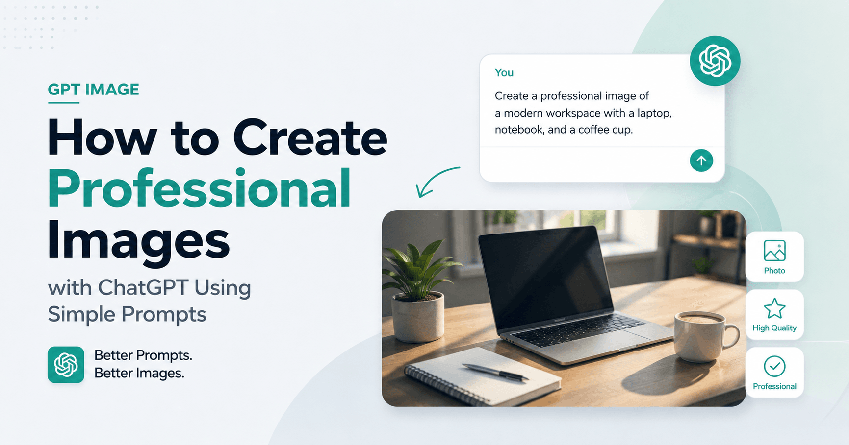 How to Create Professional Images with ChatGPT Using Simple Prompts