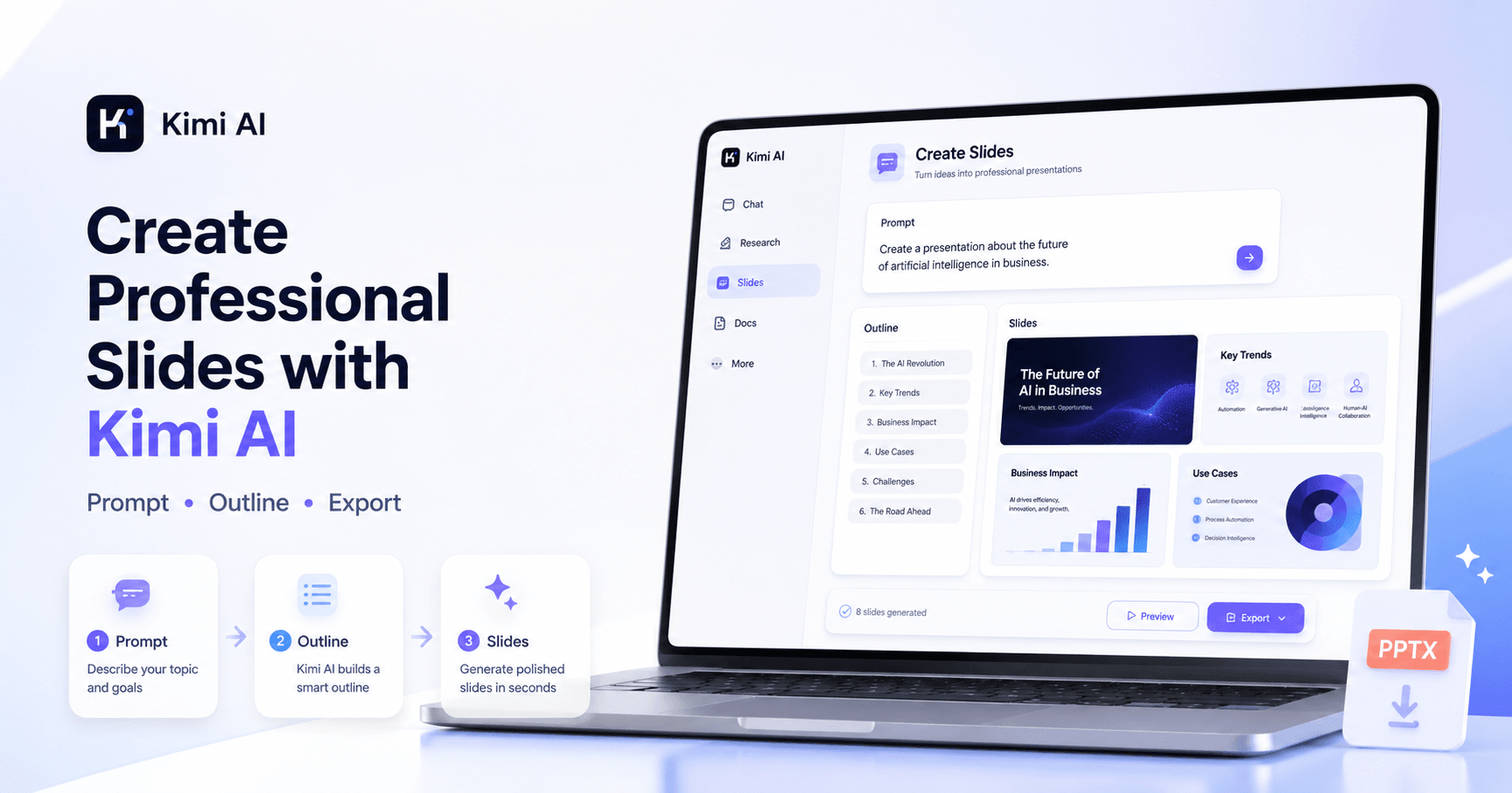 How to Create Professional Presentations with Kimi AI