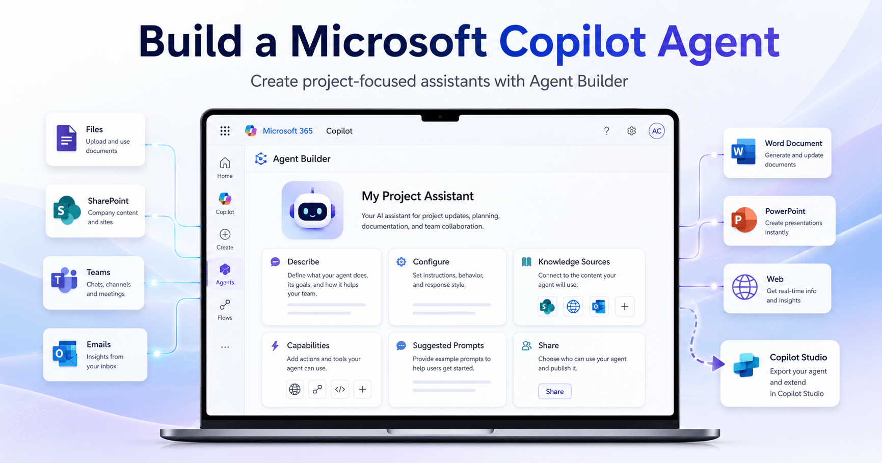 How to Build a Microsoft Copilot Agent with Agent Builder
