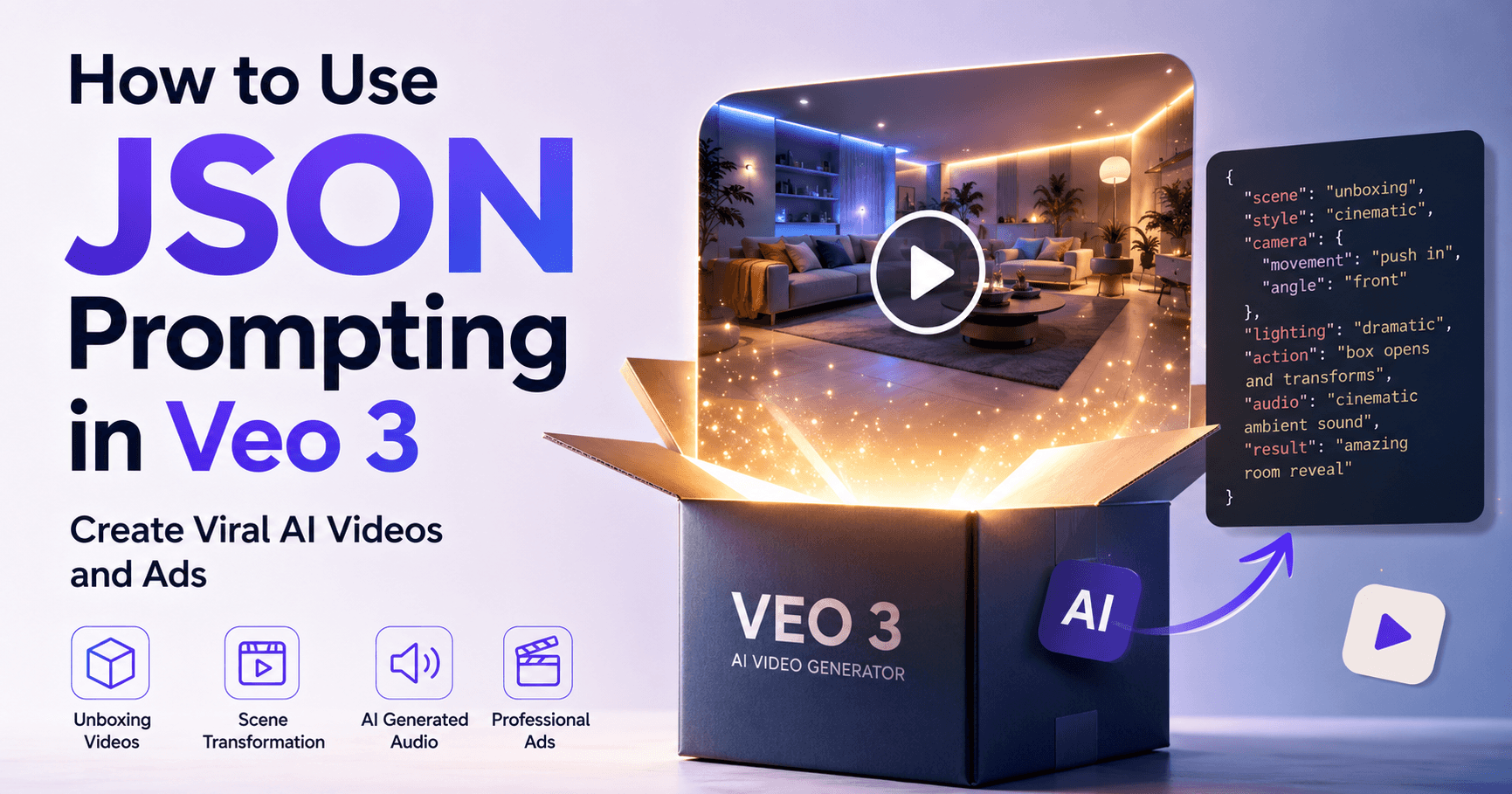 How to Use JSON Prompting in Veo 3 to Create AI Videos and Ads