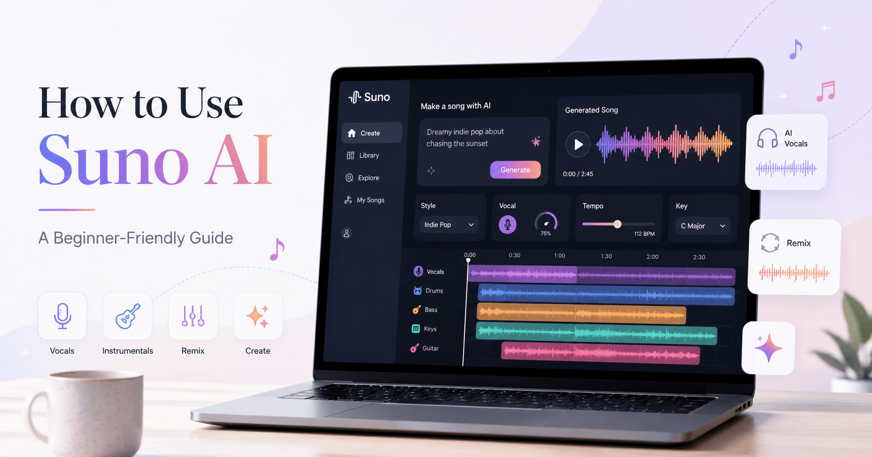 How to Use Suno AI: A Beginner-Friendly Guide to Creating Music with AI
