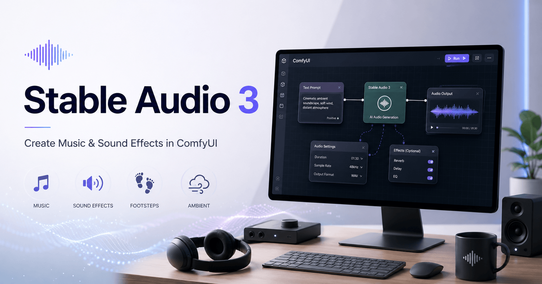 How to Use Stable Audio 3 in ComfyUI to Create Music and Sound Effects
