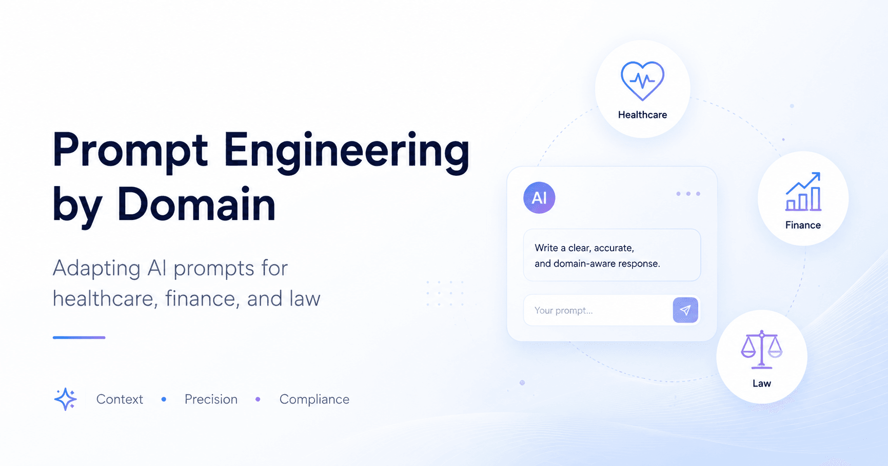 Prompt Engineering for Healthcare, Finance, Law, and Model Parameters